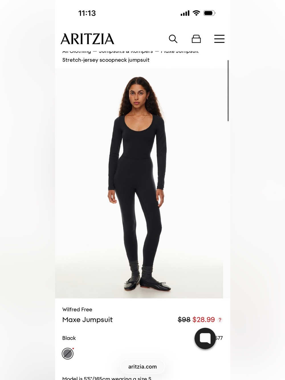 Wilfred Free Pink Scoop-Neck Stretch Jersey Jumpsuit
